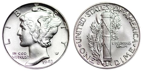 1943 S Mercury Silver Dimes: Value and Prices