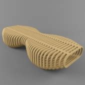 Wooden bench - Alexandre Moronnoz - download 3d model | ZeelProject.com