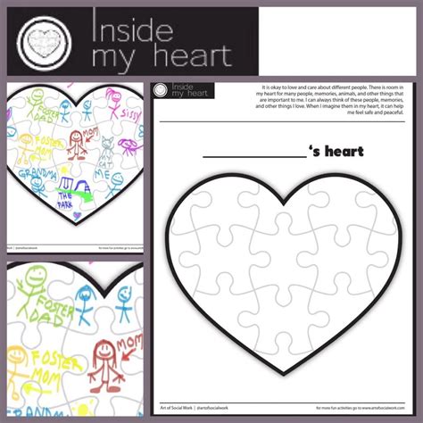 In my heart... This activity page can be used in many different ways. I use it to help children ...