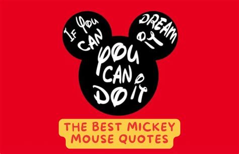 117 Best Mickey Mouse Quotes - Nourish Your Glow