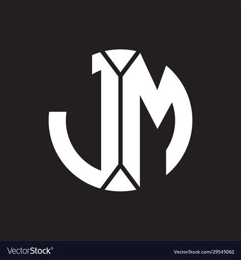 JM Logo monogram with piece circle ribbon style. Download a Free Preview or High Quality Adobe ...