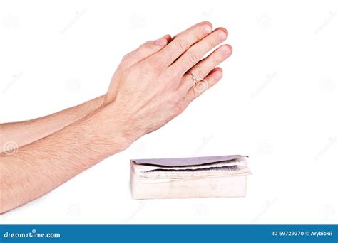 Hands praying person stock photo. Image of human, light - 69729270