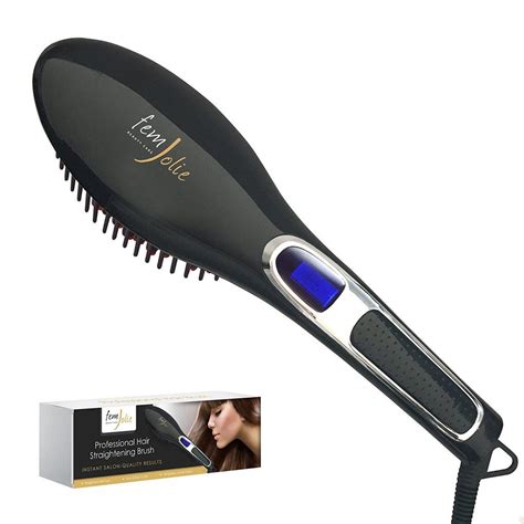 FemJolie Hair Straightening Brush Natural Straight Hair, Thick Curly Hair, Curly Hair Styles ...