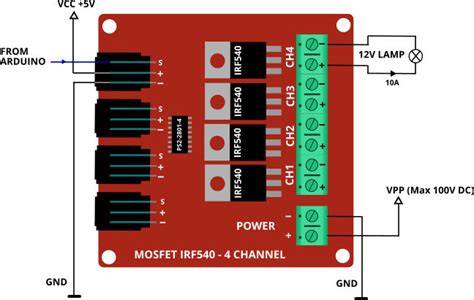 Power supply for four 4-channel IRF540 MOSFET Switch modules [solved ...