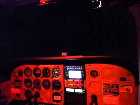 Cessna 172 night flight - YouTube