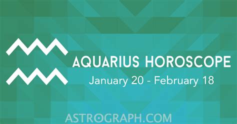 ASTROGRAPH - Aquarius Horoscope for February 2016