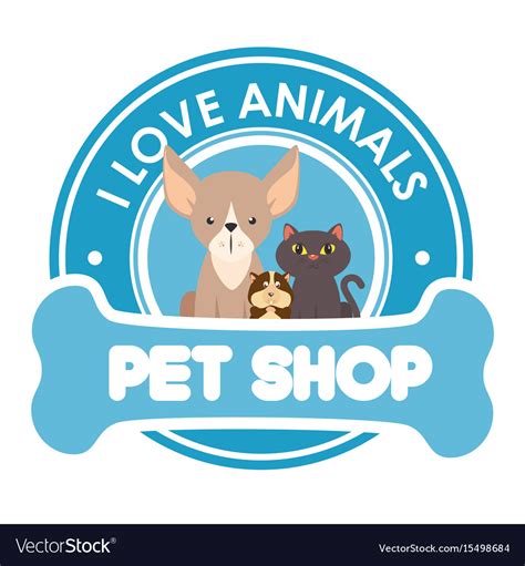 Pet shop logo Royalty Free Vector Image - VectorStock