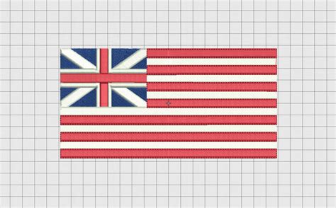 Grand Union Flag USA 1776 Embroidery Design in 4x4 and 5x7 - Etsy