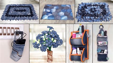 8 Old Jeans Ideas !!! Best Out of Waste || Old Clothes Reuse - YouTube