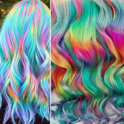 Pastel Colored Ombre Hair