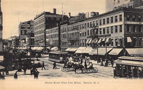 Newark New Jersey Market Street Scene Historic Bldgs Antique Postcard K44133 - Mary L. Martin ...