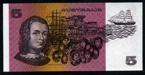 Australian Banknotes 5 Australian dollars banknote of 1991, Joseph ...