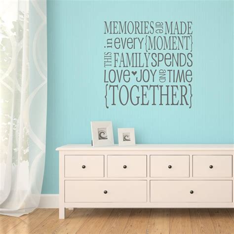 family memories quote wall sticker by mirrorin | notonthehighstreet.com