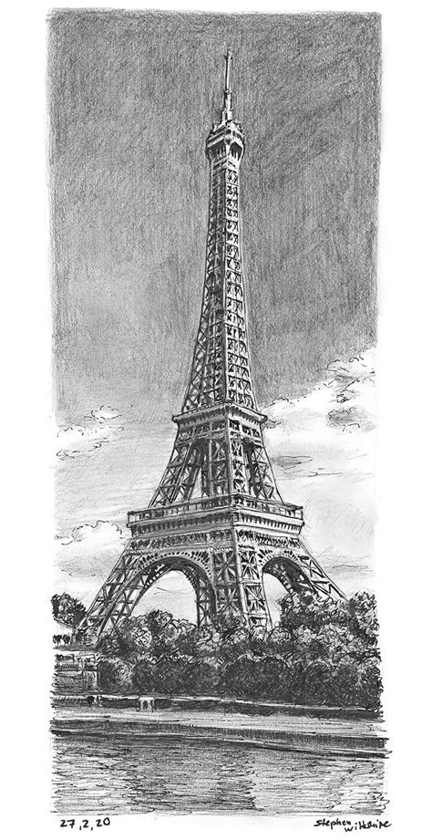 Drawings Of The Eiffel Tower