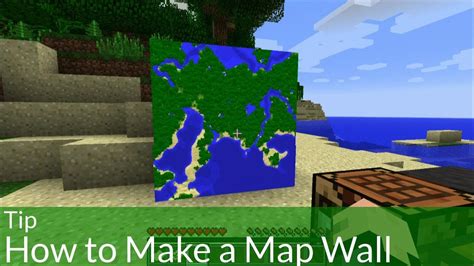 Tip: How to Make a Map Wall in Minecraft - YouTube