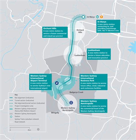 Station locations confirmed for airport metro line - Penrith City Council