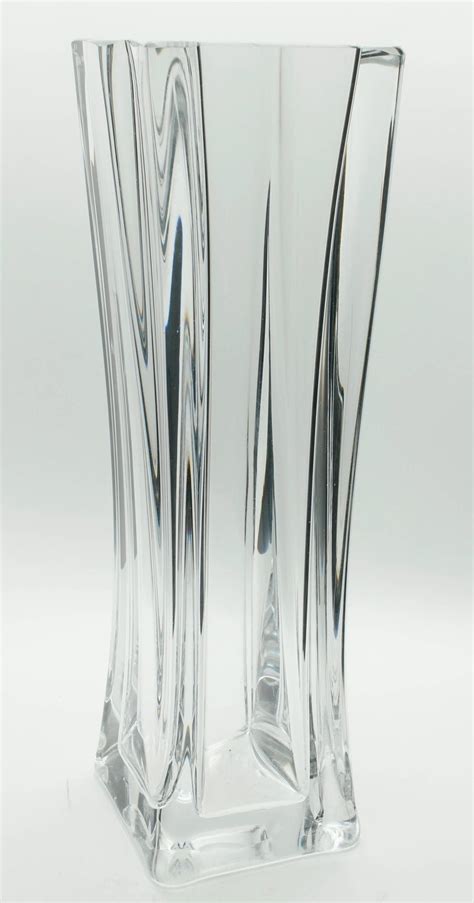 Daum France Large Crystal Vase Signed to the Base at 1stDibs