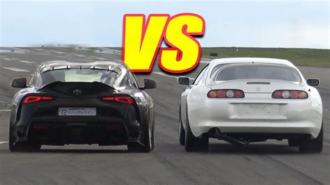 TOYOTA SUPRA MK4 vs NEW SUPRA MK5 - ACCELERATION SOUND - YouTube