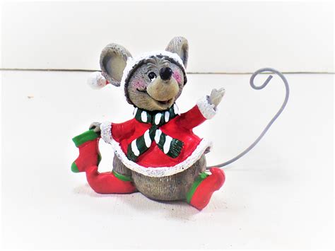 Ratón de Navidad Adorno de Navidad Adorno debajo del árbol - Etsy España