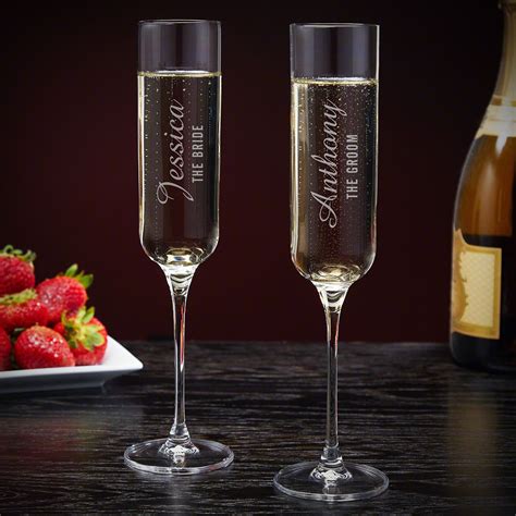 personalized champagne flutes