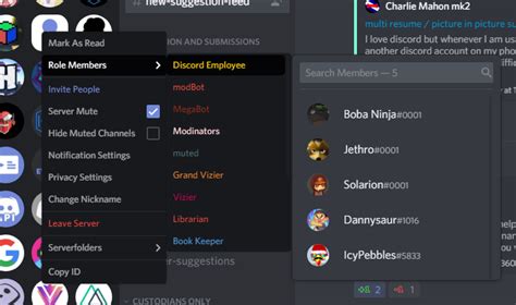 Roles List – Discord