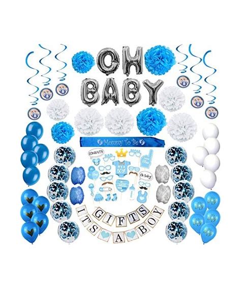 Blue Baby Shower Decorations for Boy: It's a Boy Party Decor Including ...