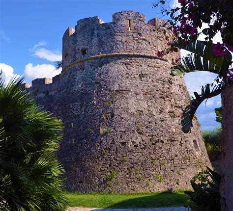 Aragonese Castle of Agropoli Stock Image - Image of rock, architecture ...