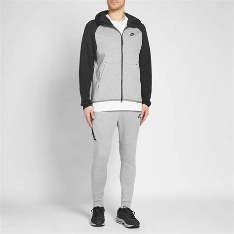 Nike Tech Fleece Zip Hoody Dark Grey Heather & Black | END. (Europe)