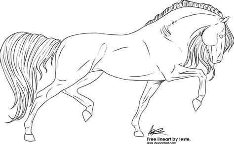 Free lineart - trot by Ieste | Horse drawings, Horse art drawing ...