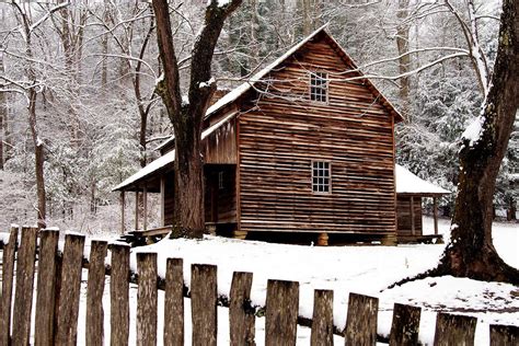 The Tipton Place in Winter, Cades Cove, Great Smoky Mountains | Smoky mountains, Smoky mountain ...