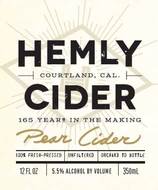 Original Pear Cider - Hemly Cider - Untappd