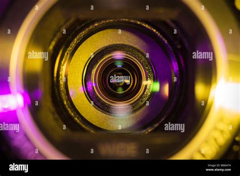 Video camera lens Stock Photo - Alamy