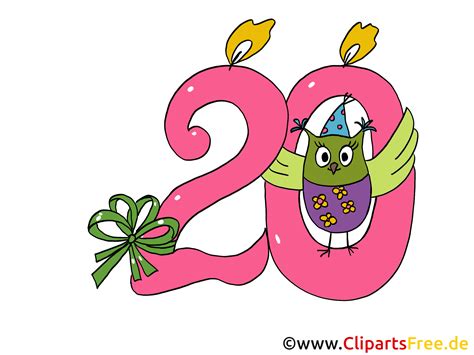 20 aniversário clipart