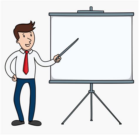 Presentation Clipart Presentation Board Cartoon Pointing - Cartoon ...