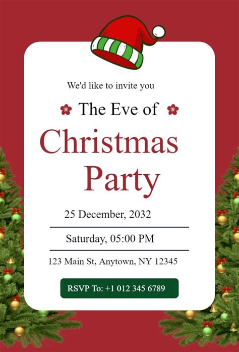 Free Christmas Invitation Templates