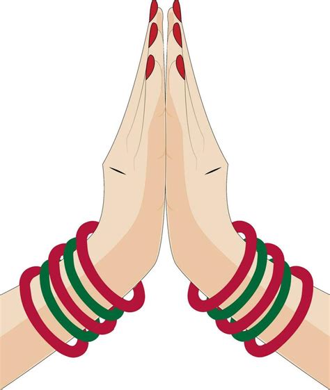 Welcome or prayer hand sign. 25280761 Vector Art at Vecteezy