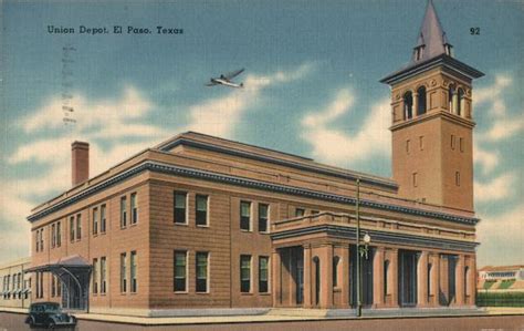 Union Depot El Paso, TX Postcard