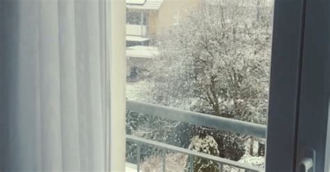 Window View of Snow Falling in Slow Motion Free Stock Video Footage ...