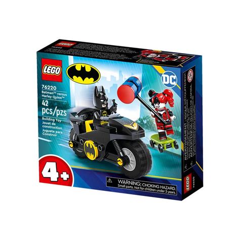 the lego batman motorcycle is in its box