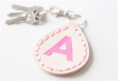 Cricut Crafts: Monogrammed Leather Keychain by Amber of Damask Love ...