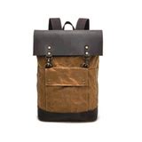 Waxed Canvas Backpack Waterproof for Camera Laptop - Woosir