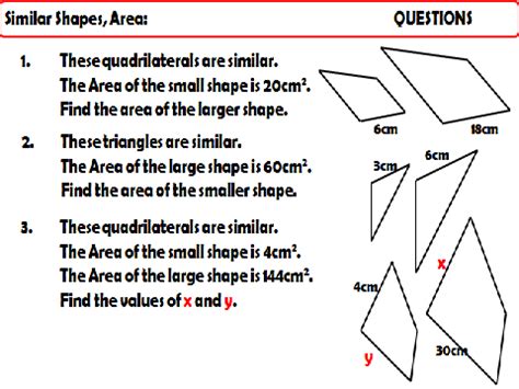 Similar Shapes - Area and Volume | Teaching Resources