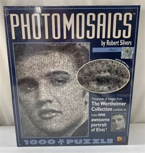 ELVIS JIGSAW PUZZLE 1026 Piece Photomosaics by Robert Silvers SEALED 27" x 20" $16.77 - PicClick
