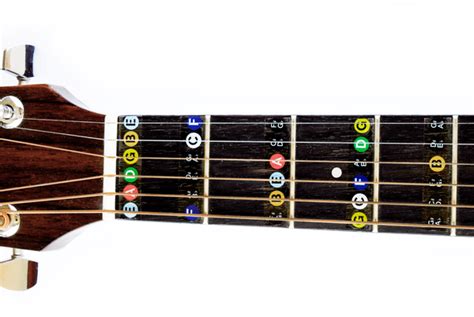 Guitar Fret Stickers- Color Coded – Long Beach Music