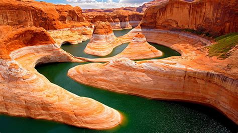 HD wallpaper: rock formation, canyon, grand canyon, river, colorado ...