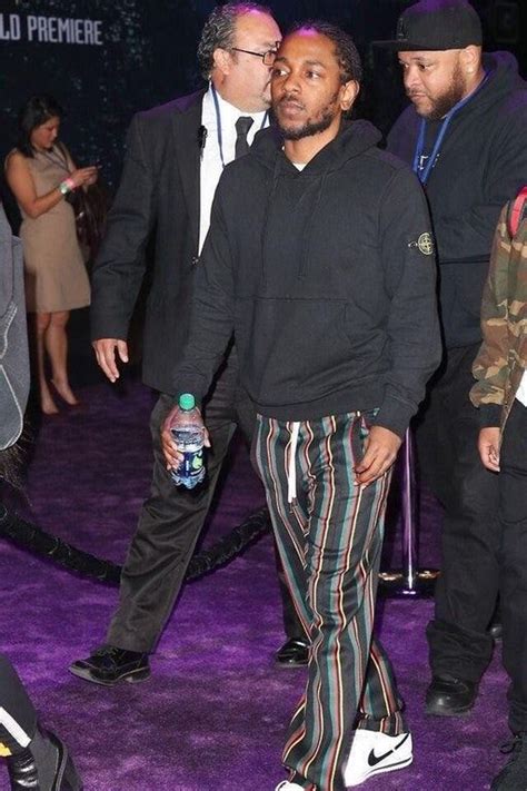 Kendrick Lamar at the Black Panther premiere | Mens outfits, Kendrick ...