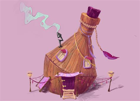 Witch's house on Behance