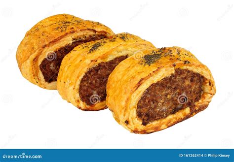 Pork and Black Pudding Sausage Rolls Stock Photo - Image of black ...