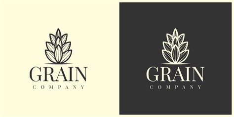 Grain company logo template design 4615874 Vector Art at Vecteezy