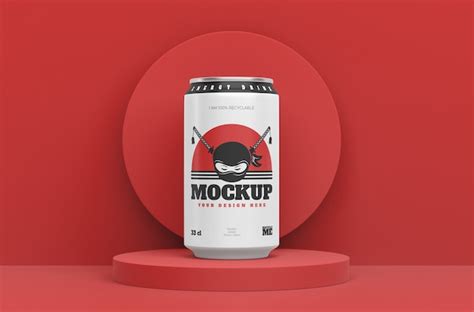 Premium PSD | Drink packaging mockup